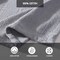 Twin Size Grey Cotton Blanket Lightweight Knitted Throw Reversible Striped Cozy Bed Cover